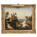 Picture Clock, c. 1850