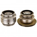 2 Trioplan 2,8/100 mm Lenses for Primarflex Cameras