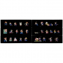 Series of 6 Lantern Strips (English Humor), c. 1860