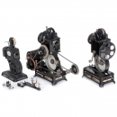 3 Movie Projectors for 9,5mm Film, c. 1924