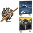 2 Breitling Shop Window Advertising Displays