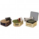 3 Toy Gramophones, c. 1920