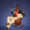 Nègre de la Louisianne Contemporary Musical Smoking Automaton 