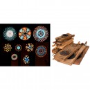 9 Magic Lantern Chromatropes, 1870–90