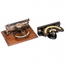 2 American Index Typewriters