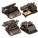 4 German Typewriters