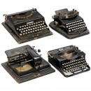 4 German Typewriters