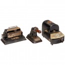 3 American Check Protectors, c. 1900