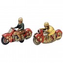 2 Schuco Tinplate Motorcycles, c. 1955