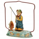 Angler with Fish Toy by Blomer & Schüler, c. 1950