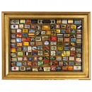 Showcase with 124 Needle Tins