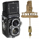 Rolleiflex 2,8F and Rollei 25 YEARS Gold Badge, c. 1969