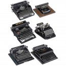 6 German Typewriters