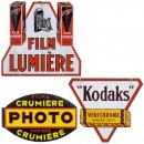 3 Enamel Signs, c. 1950