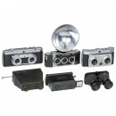 Four Stereo Cameras, a Stereo Viewer and a Photo-Jumelle
