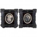 2 Daguerreotypes (Half Plate) of a Couple, 1853
