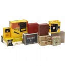 Eleven 8mm Movie Cameras with Original Boxes, 1955–80