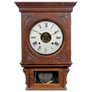 American Wall Clock with Visible Mechanism, c. 1900