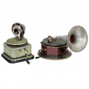 2 Toy Gramophones, c. 1925