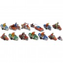 13 Tin-Toy Motorcycles, c. 1950-70