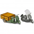 2 Vespa Scooters by La Hotte St Nicolas, c. 1955