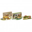 3 Tin-Toy Race Tracks, c. 1950