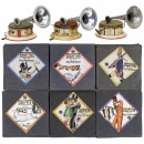 3 Bing Toy Gramophones, c. 1930