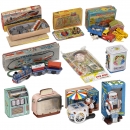 10 Japanese Tin Toys, 1950-60