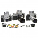 2 x Exa and Exakta with Trioplan Lenses