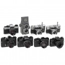 Lot of Baby Rolleiflex, 35mm Rolleiflex and Voigtländer Camera