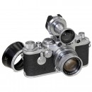 Leica IIIf with Summicron 2/5 cm and Accessories, c. 1954