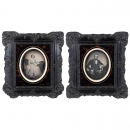 2 Daguerreotypes (Half Plate) of a Couple, 1853