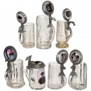 6 Photographic Tankards