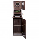 Klingsor Gramophone with Disc Cabinet, c. 1925