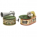 2 Toy Gramophones, c. 1925