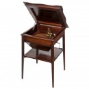 Mahogany Table with Integrated Gramophone, c. 1925