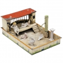 Toy Swimming Pool with Shower, c. 1930