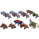 8 Penny Toy Tractors, c. 1955
