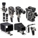 3 Bolex Cameras, c. 1950-60