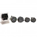 4 Soviet Board or Station Clocks, c. 1975