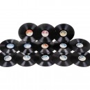 190 Shellac Records by VEB Deutsche Schallplatten, 1950s