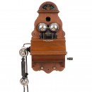 Norwegian Wall Telephone by Elektrisk Bureau Kristiania, c. 19