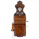 Bavarian Wall Telephone Station OB 99 by Reiner, 1899 onwards