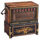 Rare 24-Key Reed Barrel Organ by John Cocchi, Berlin, c. 1899