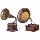 2 Horn Gramophones