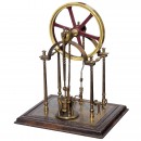Working Model of a Single-Cylinder Overcrank Steam Engine, c. 19