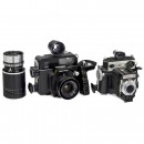 Omega 120, Rapid Omega 100 and Graflex Sonnar 180 mm