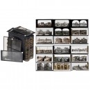 39 Stereo Slides in 9 x 18 cm Format, 1855 onwards