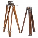 2 Wood Tripods for Film Cameras