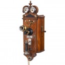 The First Complete Wall Telephone Set by L.M. Ericsson, 1880